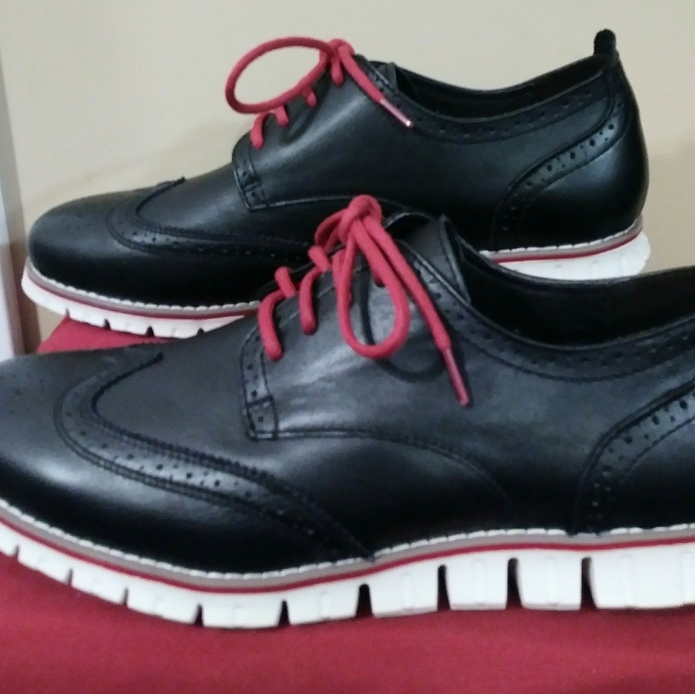 Loaks Men's Brogues Wingtip Oxford Leather Shoes